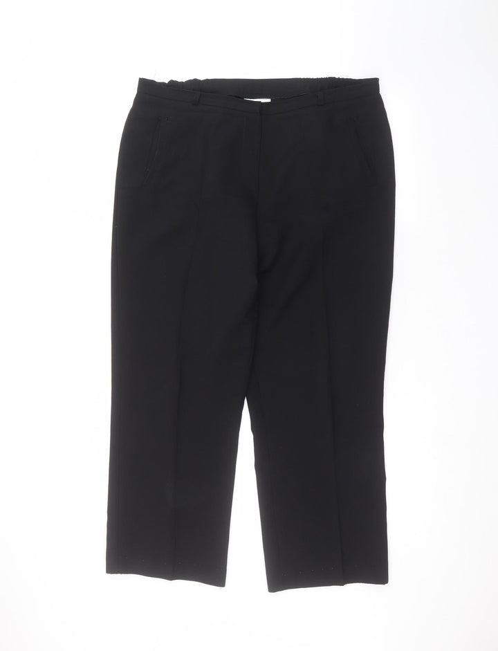 BHS Womens Black   Trousers  Size 14 L24 in