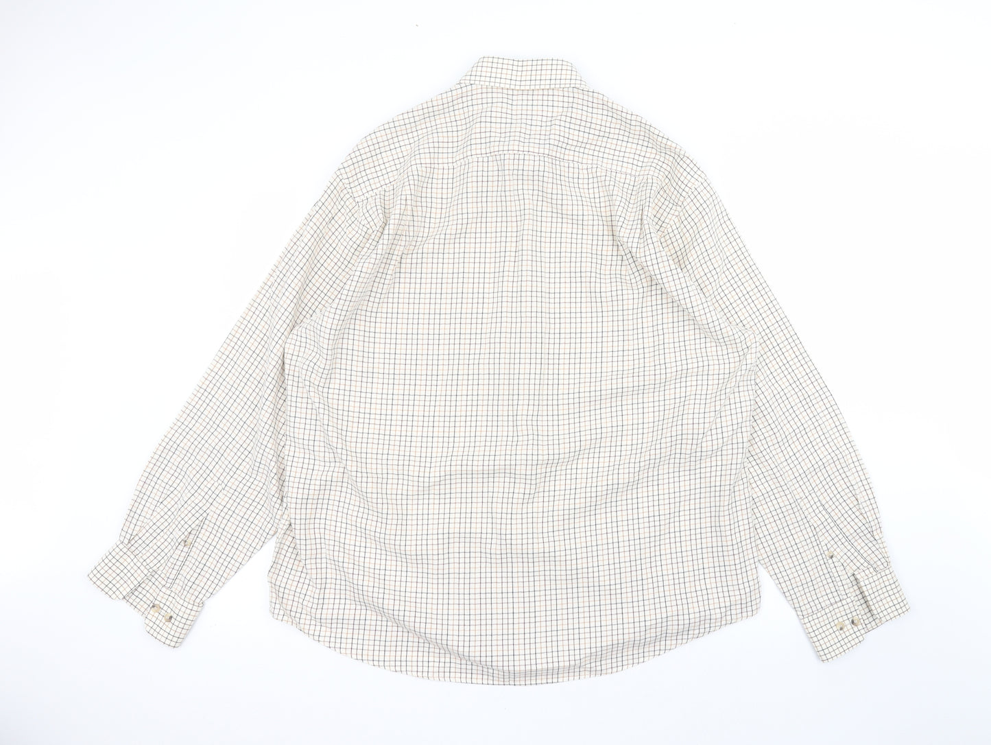 ARMANDO Mens White Striped   Dress Shirt Size 17