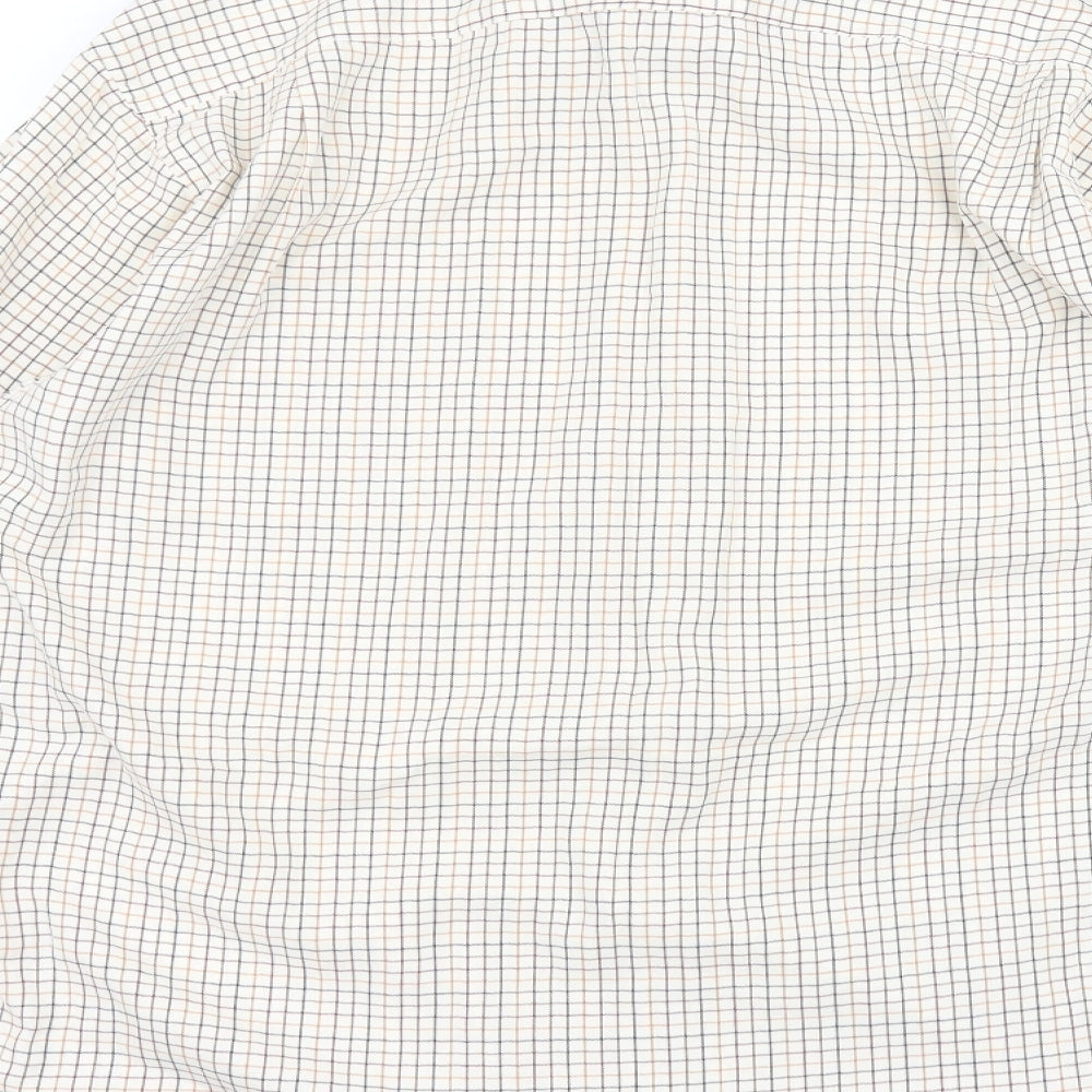 ARMANDO Mens White Striped   Dress Shirt Size 17
