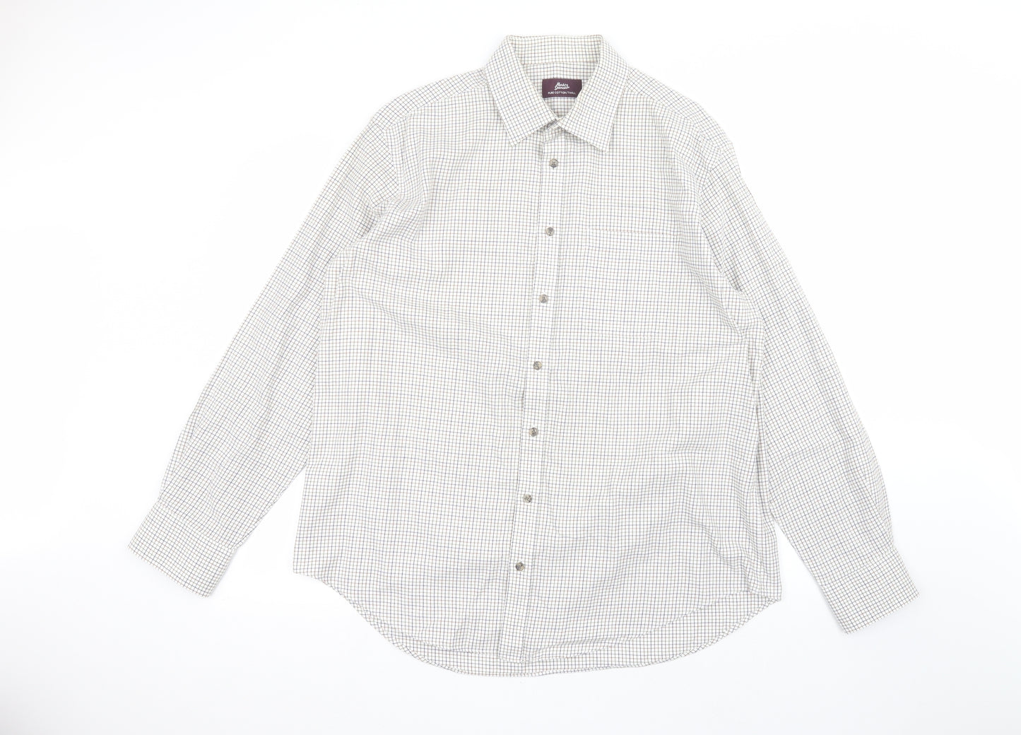 Marks and Spencer Mens White    Dress Shirt Size 17