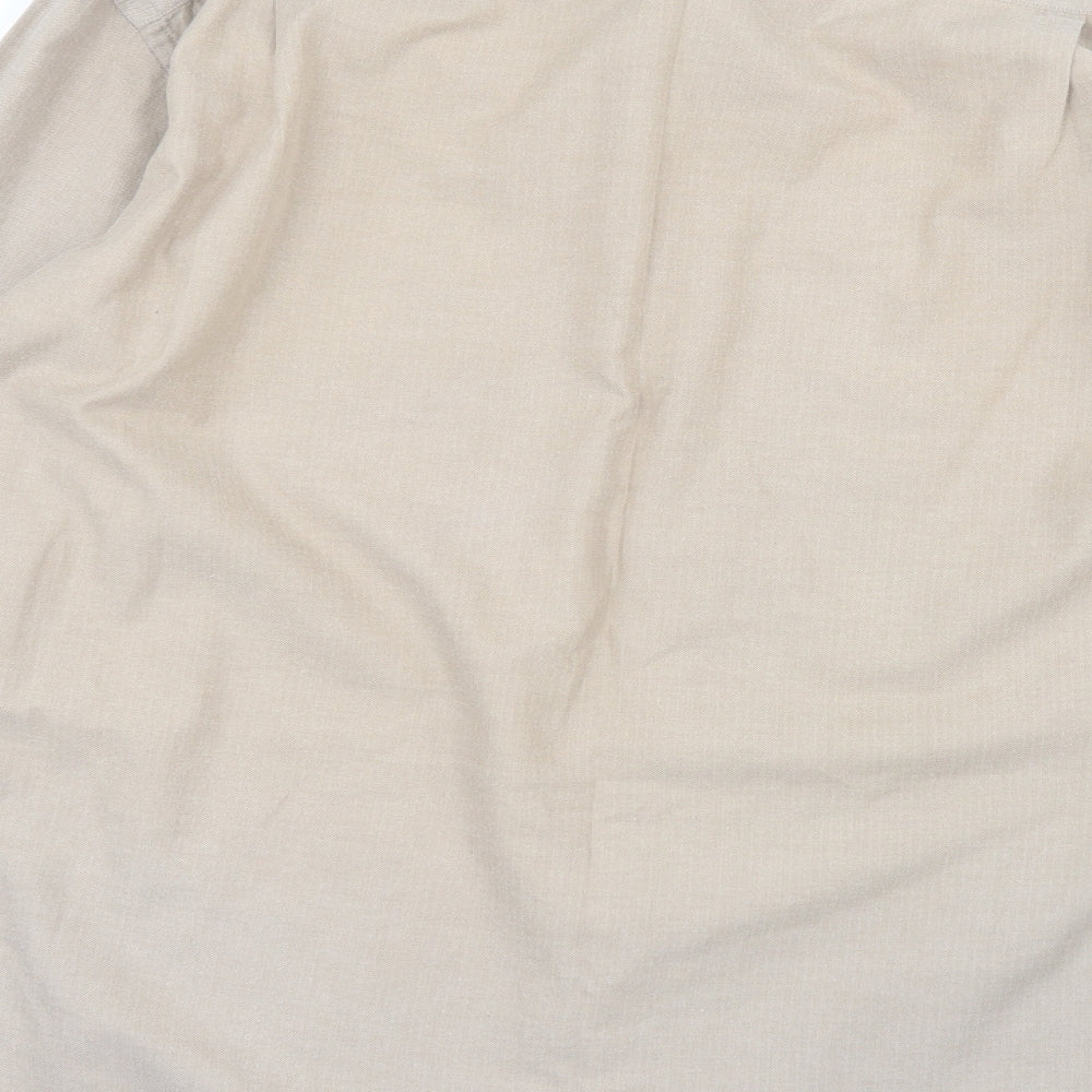 Marks and Spencer Mens Brown    Dress Shirt Size 17