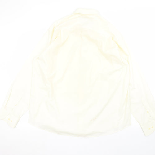 BHS Mens Yellow    Dress Shirt Size 17