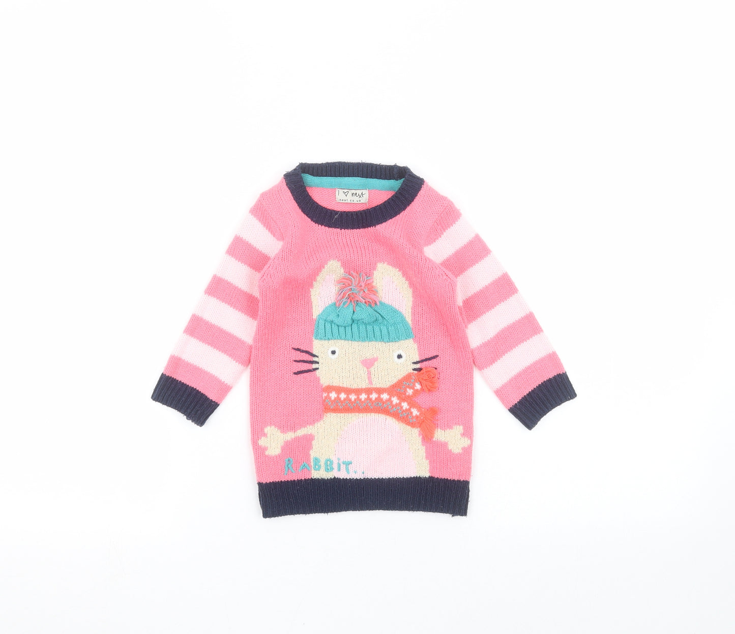 NEXT Baby Pink   Pullover Jumper Size 6-9 Months
