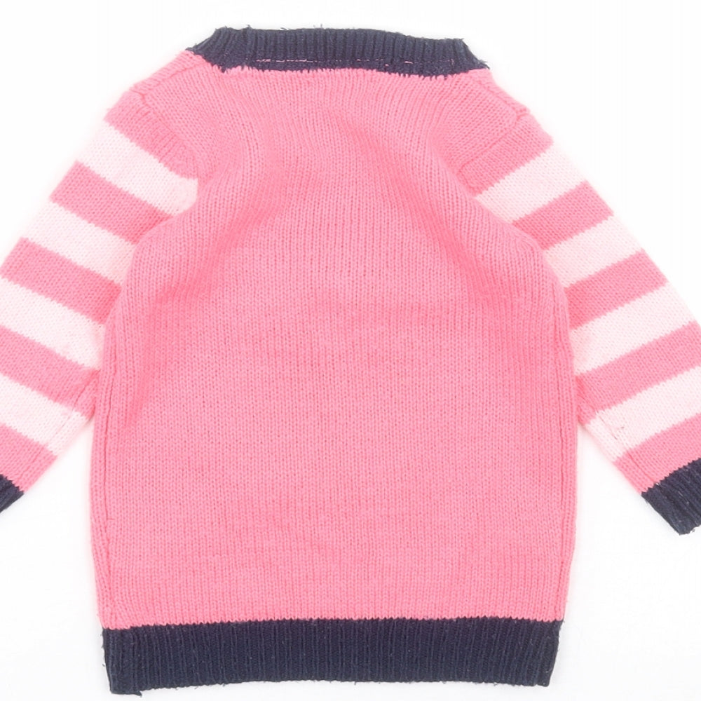 NEXT Baby Pink   Pullover Jumper Size 6-9 Months