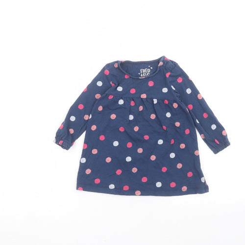 F&F Baby Blue Polka Dot  A-Line  Size 9-12 Months