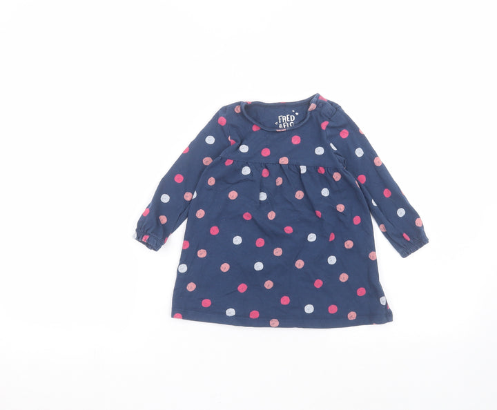 F&F Baby Blue Polka Dot  A-Line  Size 9-12 Months
