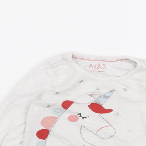 Marks and Spencer Boys White   Basic T-Shirt Size 12-13 Years