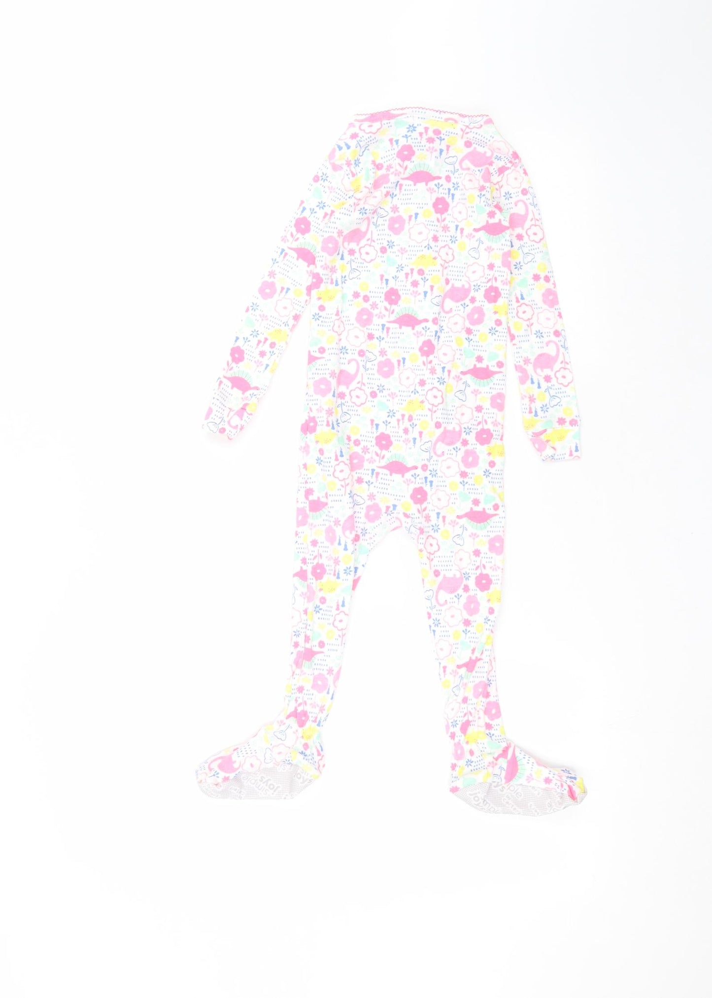 simple joys Baby White Floral  Babydoll One Piece Size 24 Months