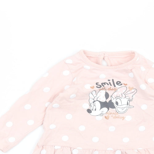 George Baby Pink Polka Dot  A-Line  Size 12-18 Months