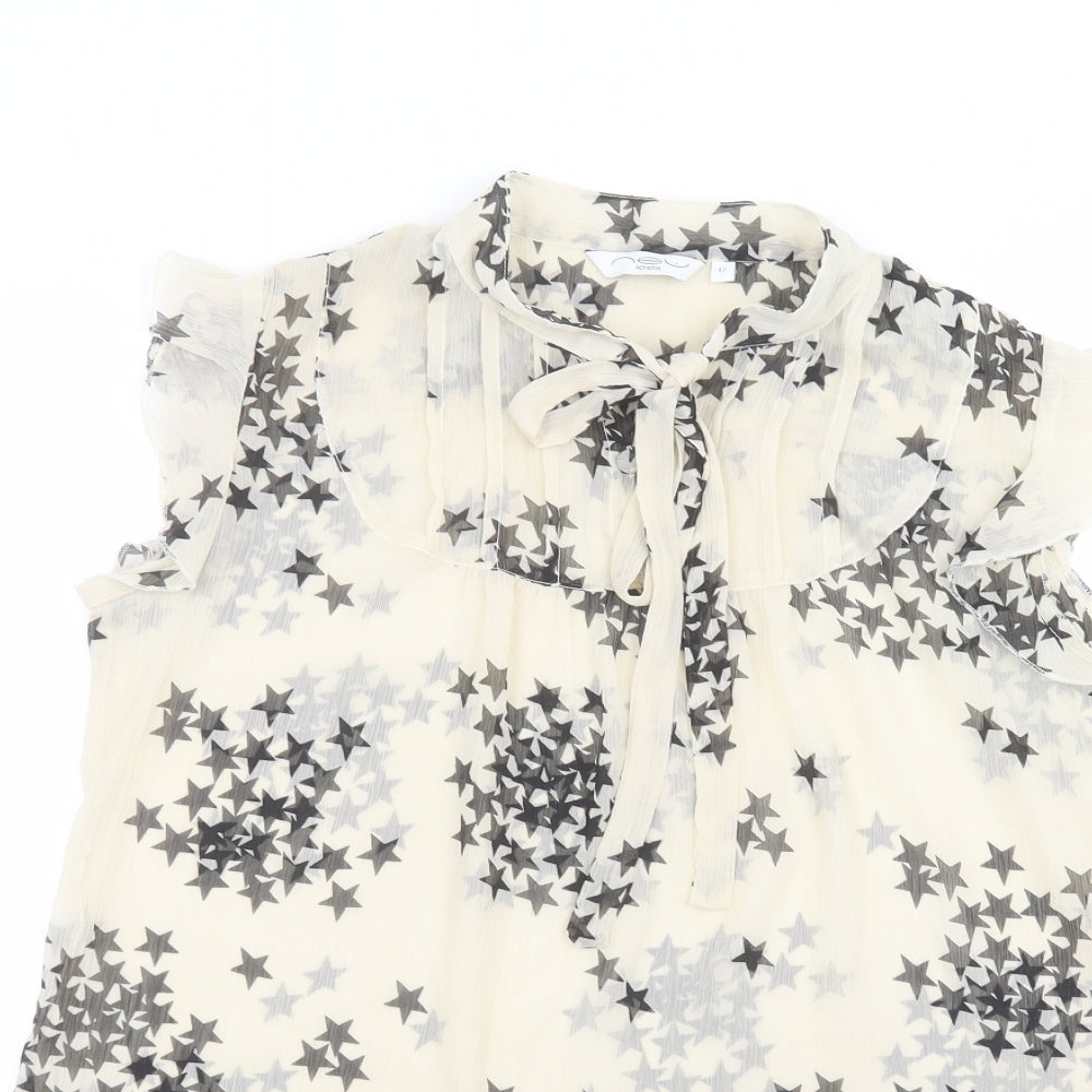 New Look Womens Beige   Basic Blouse Size 12