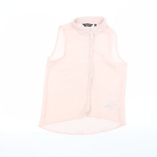New Look Womens Pink   Basic Button-Up Size 12