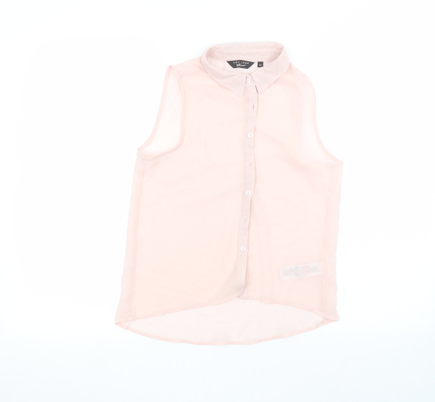 New Look Womens Pink   Basic Button-Up Size 12