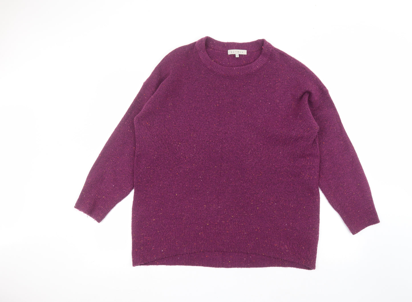 Nutmeg Womens Purple   Pullover Jumper Size 16