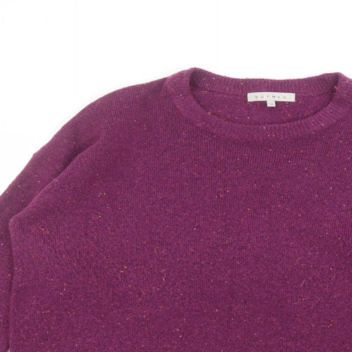 Nutmeg Womens Purple   Pullover Jumper Size 16