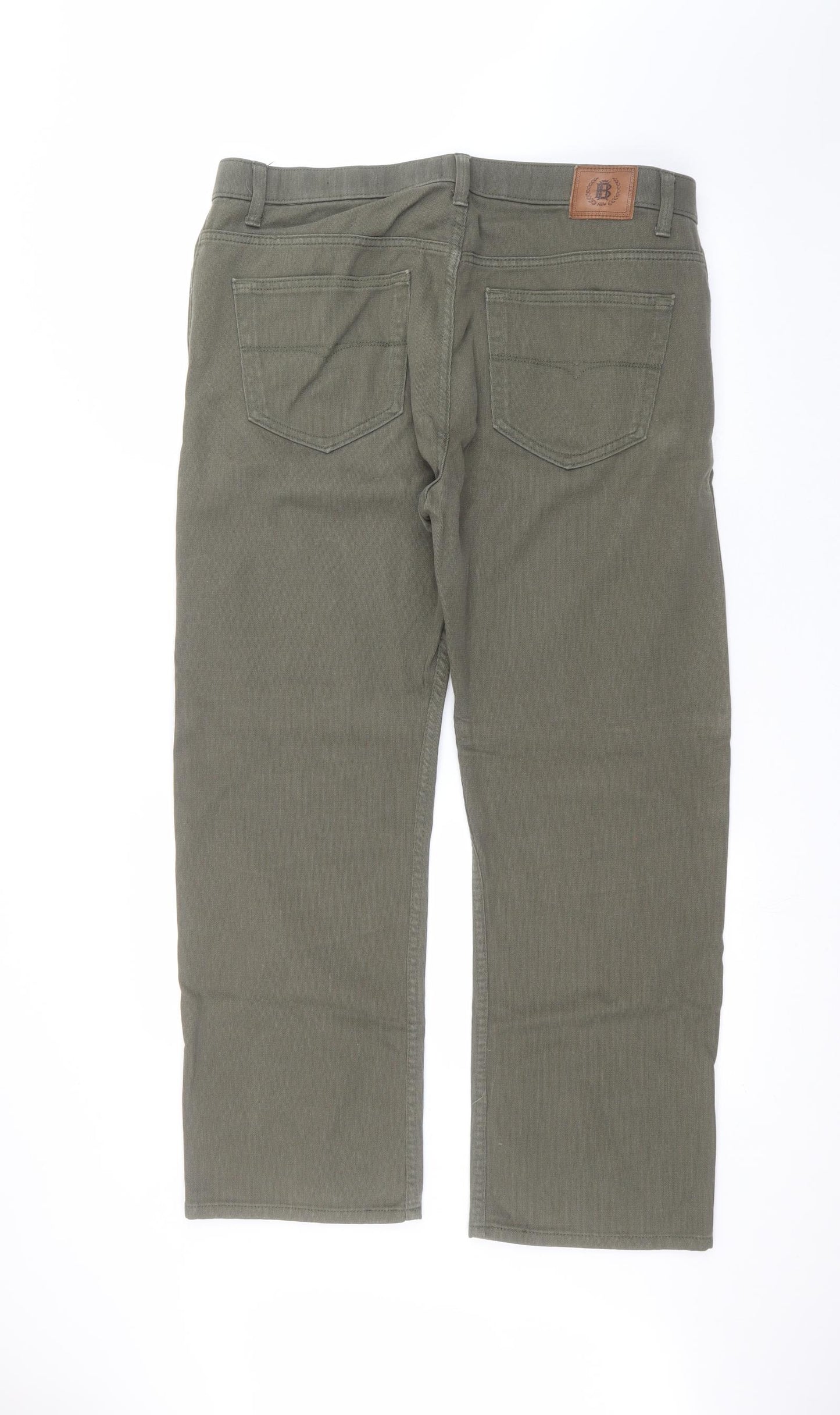 Marks and Spencer Mens Green   Straight Jeans Size 36 in L29 in