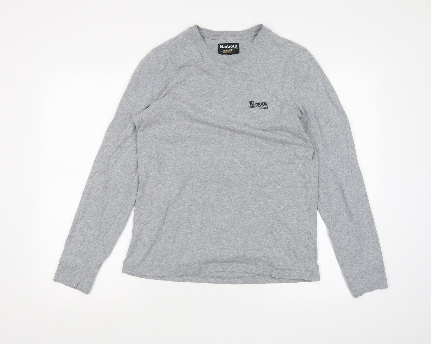 Barbour Mens Grey    T-Shirt Size S