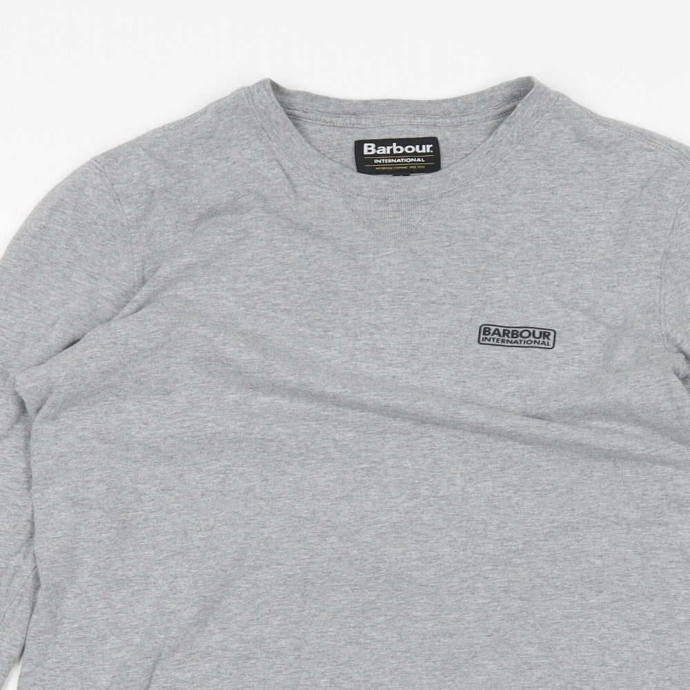 Barbour Mens Grey    T-Shirt Size S