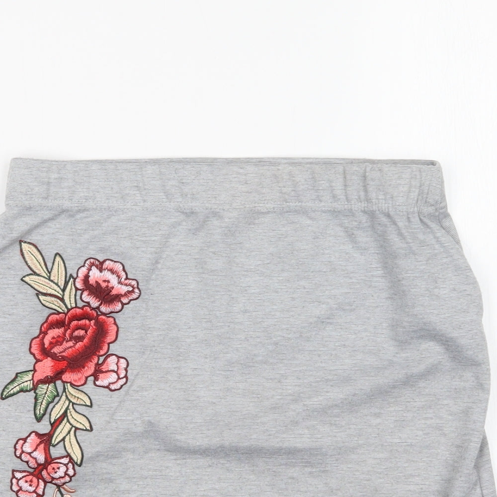 Select Womens Grey   Mini Skirt Size 10
