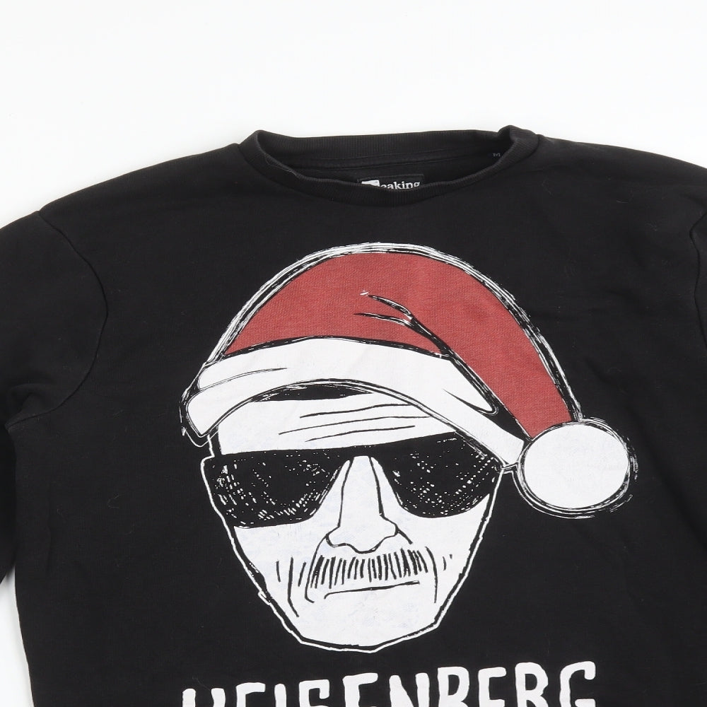 Breaking Bad Mens Black   Pullover Sweatshirt Size M  - HEISENBERG CHRISTMAS