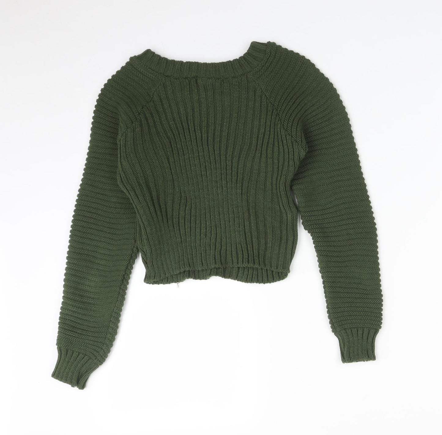PRETTYLITTLETHING Womens Green   Pullover Jumper Size S