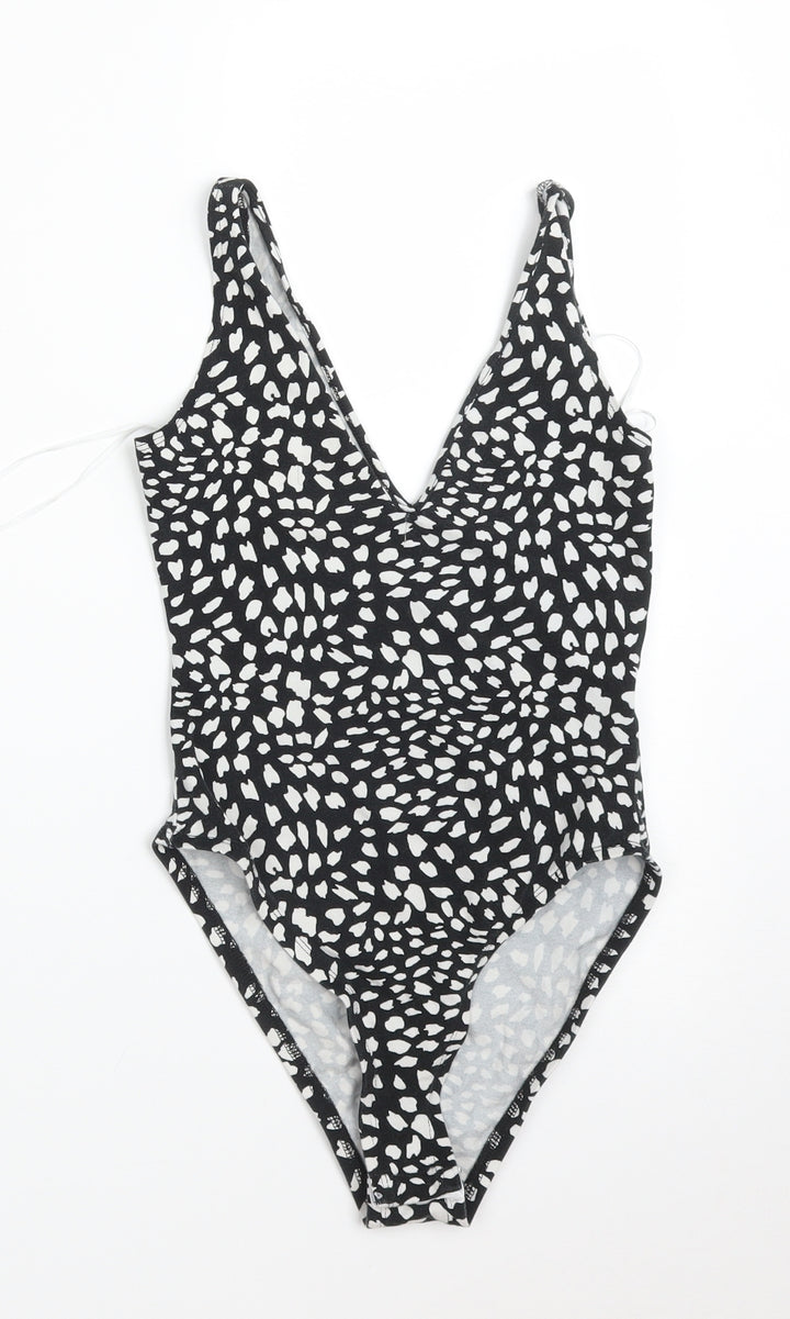 Miss Selfridge Womens Multicoloured Animal Print Bodysuit One-Piece Size 4