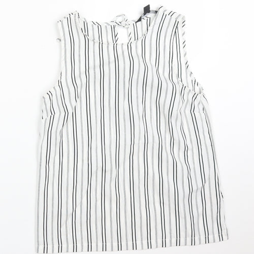 New Look Womens Multicoloured Striped  Basic Tank Size 8