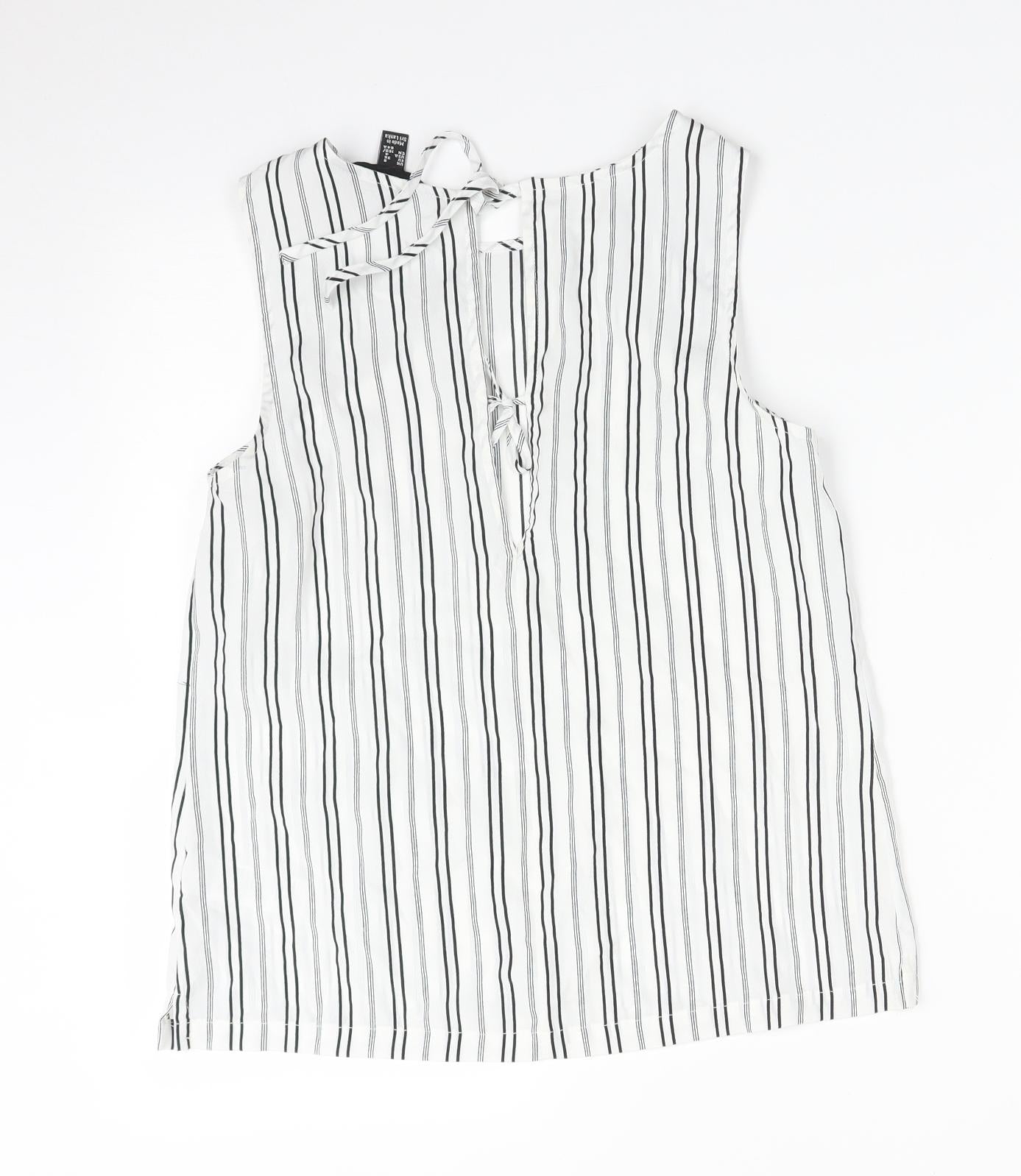 New Look Womens Multicoloured Striped  Basic Tank Size 8