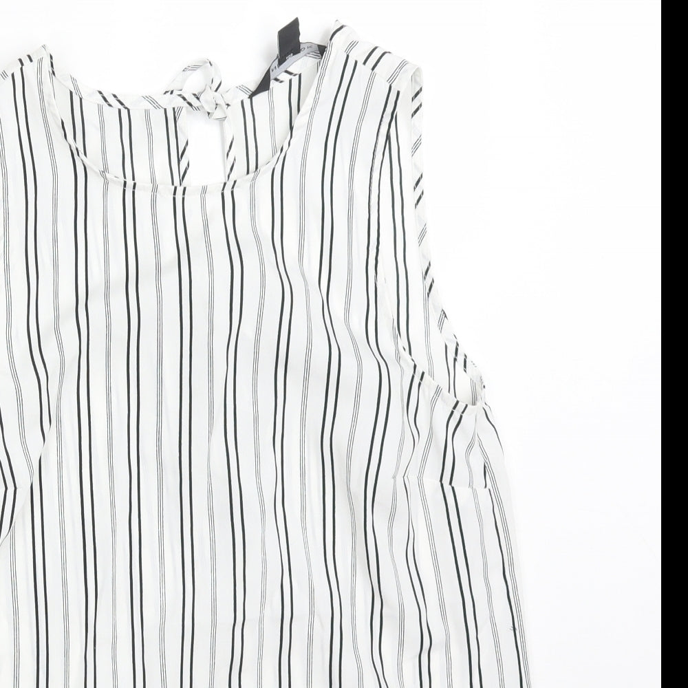 New Look Womens Multicoloured Striped  Basic Tank Size 8