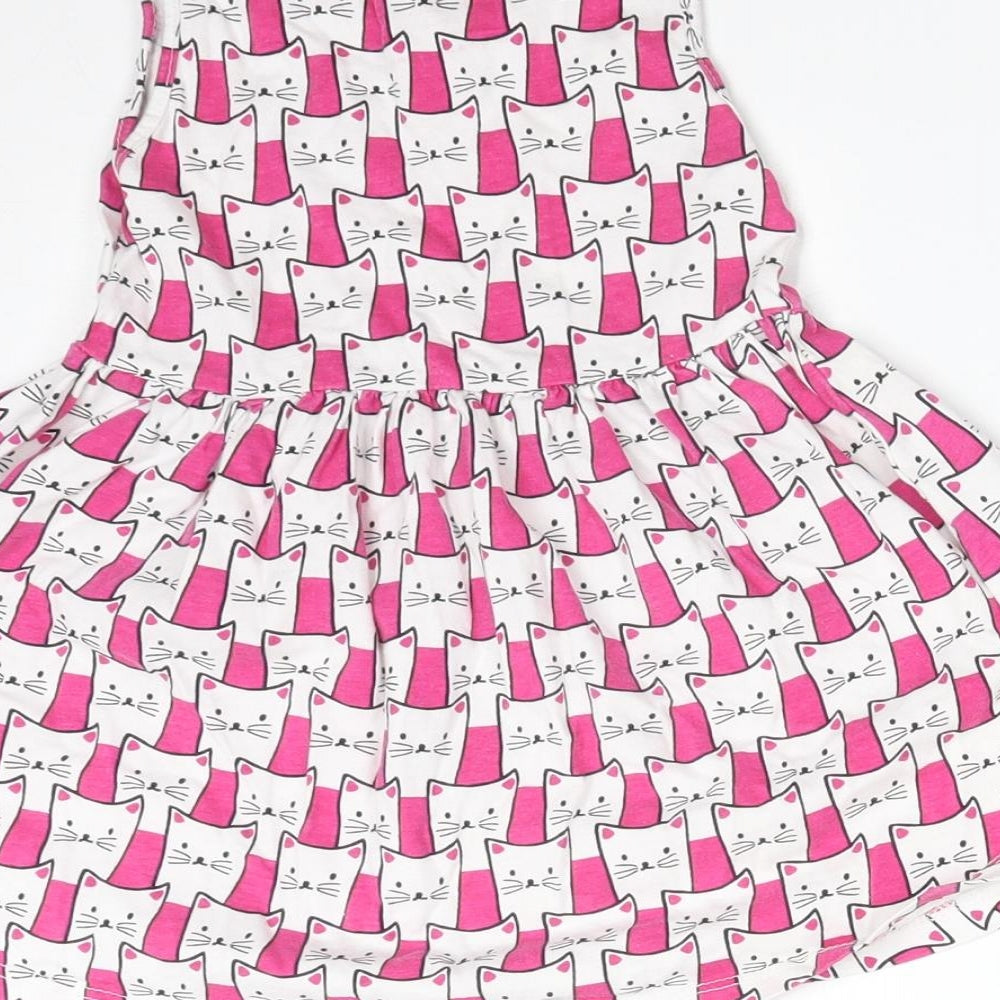 Young Dimension Girls Multicoloured Animal Print  Fit & Flare  Size 2-3 Years  - CAT