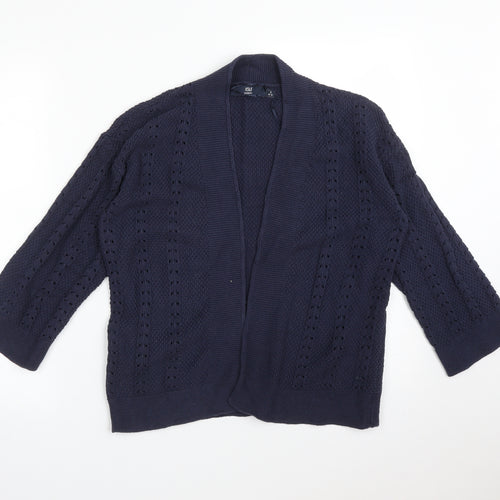 ISLE Womens Blue Striped  Cardigan Jumper Size S