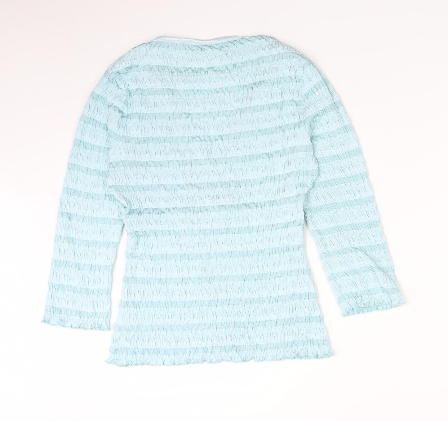 NEXT Womens Blue Striped  Basic T-Shirt Size 12