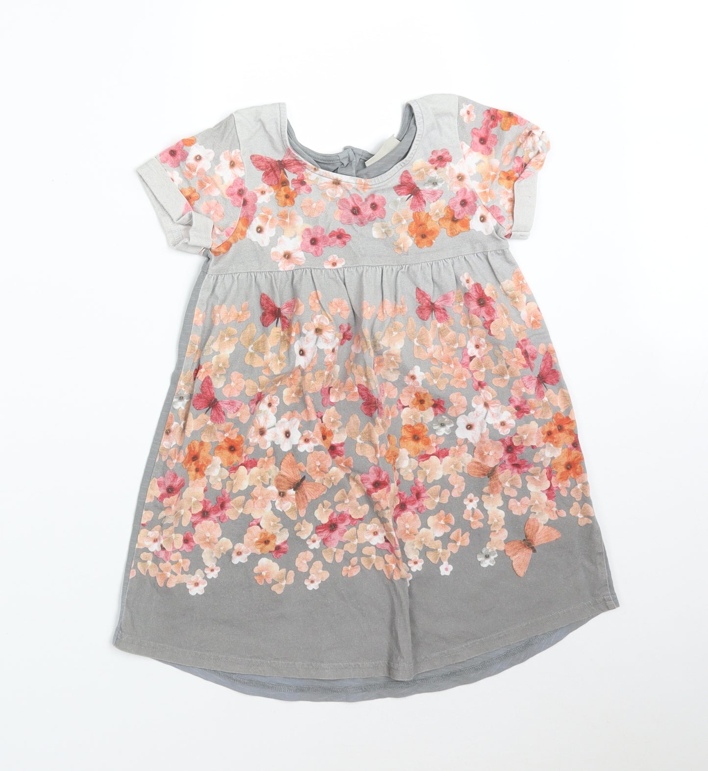 NEXT Girls Multicoloured Floral  Basic T-Shirt Size 5-6 Years