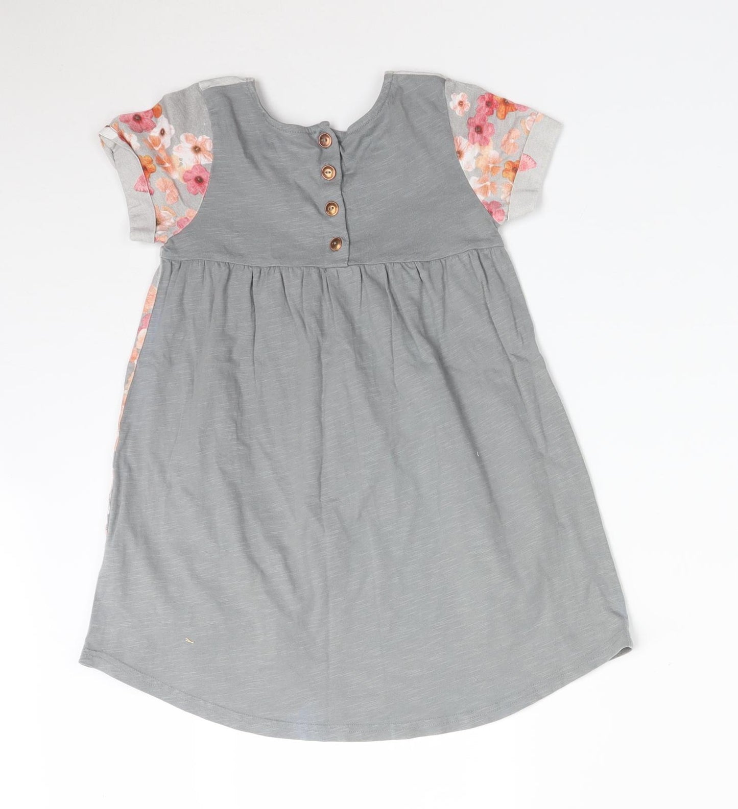 NEXT Girls Multicoloured Floral  Basic T-Shirt Size 5-6 Years