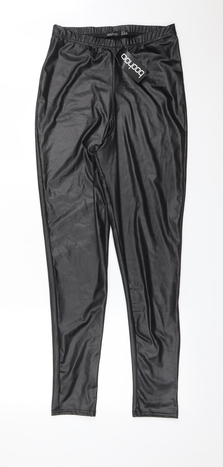 Boohoo Womens Black    Leggings Size 8 L28 in