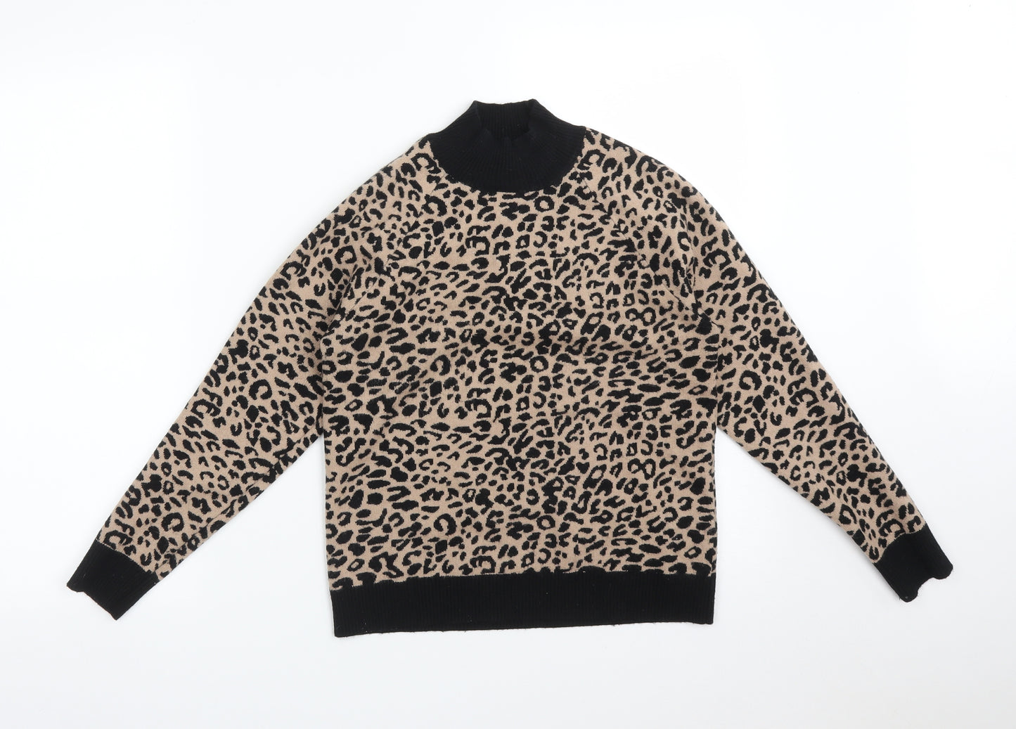 ASOS Womens Multicoloured Animal Print  Basic T-Shirt Size 8