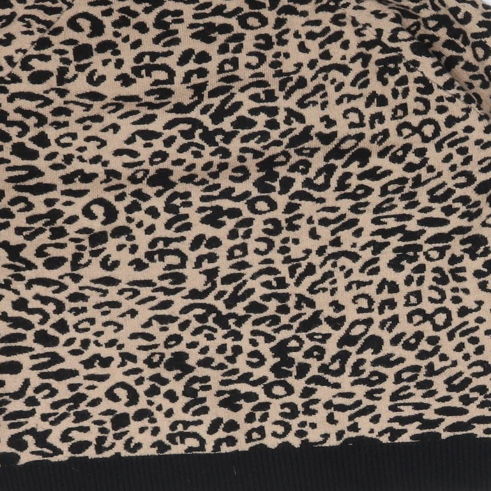 ASOS Womens Multicoloured Animal Print  Basic T-Shirt Size 8