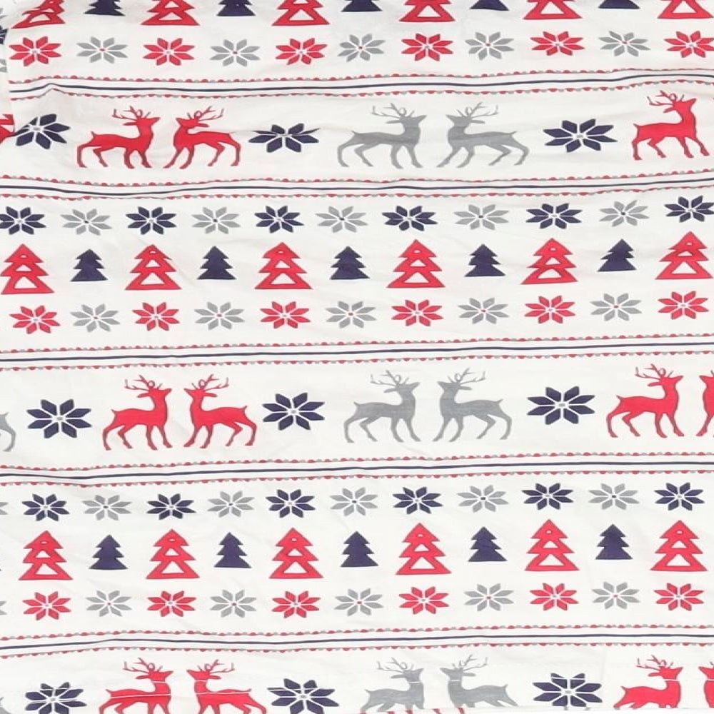 NSPCC Boys Multicoloured Fair Isle  Basic T-Shirt Size 4-5 Years  - CHRISTMAS