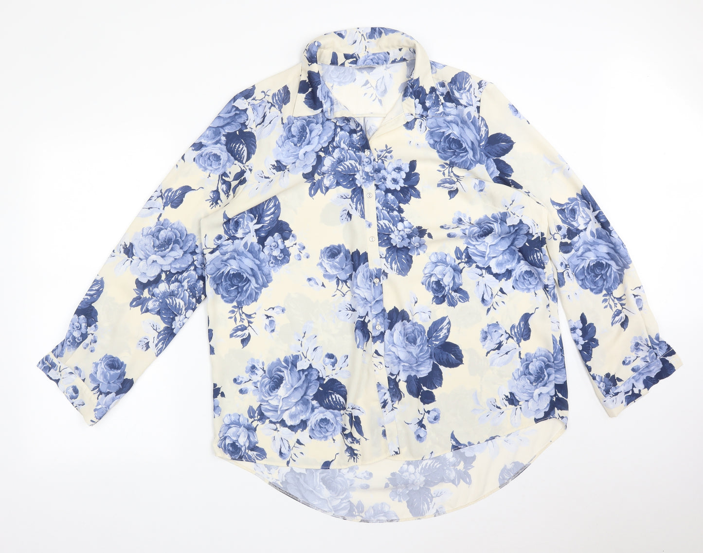 George Womens Multicoloured Floral  Basic Button-Up Size 18