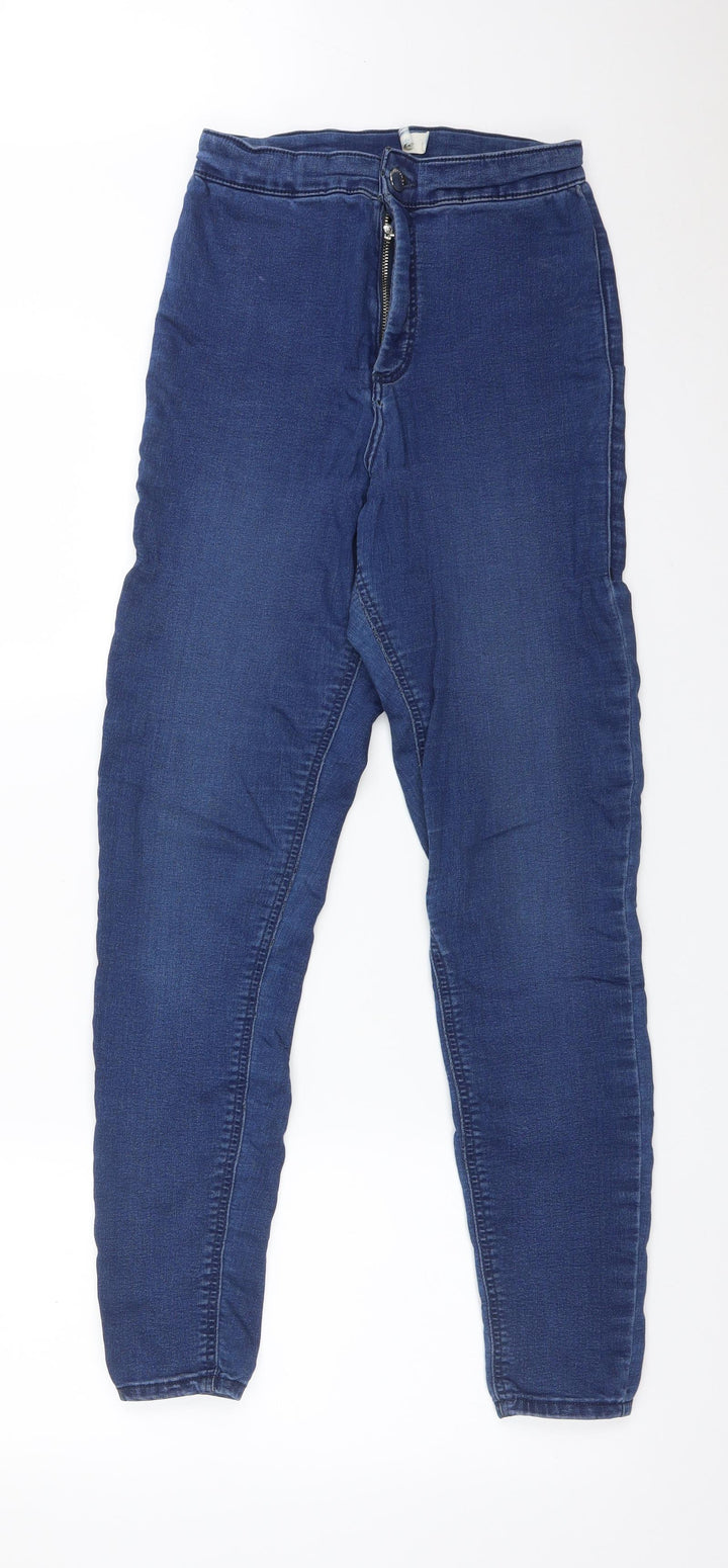 Topshop Womens Blue Skinny Jeans Size 28 L32 in