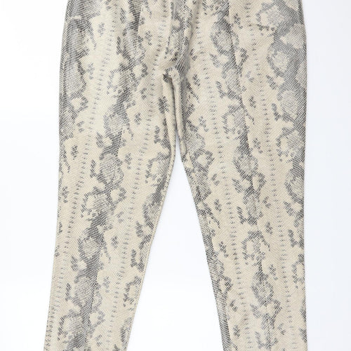 Primark Womens Multicoloured Animal Print  Jegging Trousers Size 14 L27 in