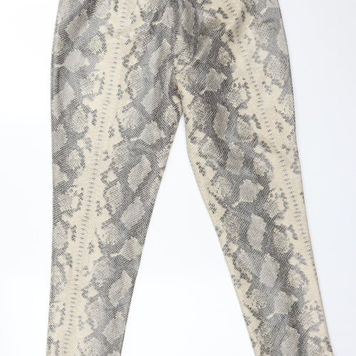 Primark Womens Multicoloured Animal Print  Jegging Trousers Size 14 L27 in