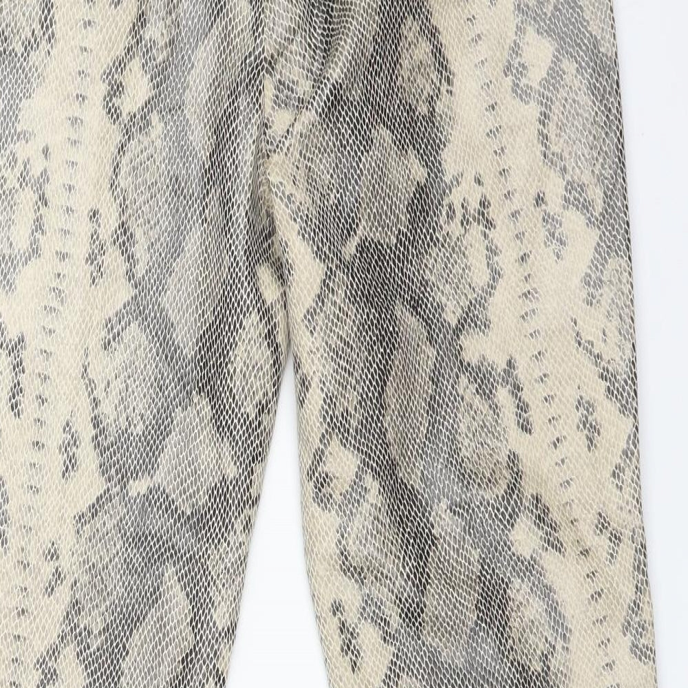 Primark Womens Multicoloured Animal Print  Jegging Trousers Size 14 L27 in