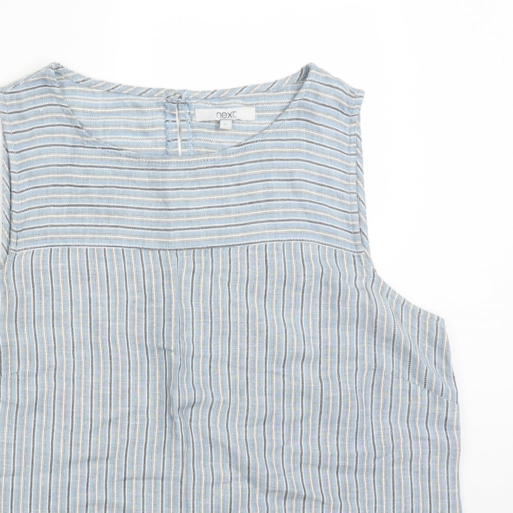 NEXT Womens Multicoloured Striped  Basic T-Shirt Size 12