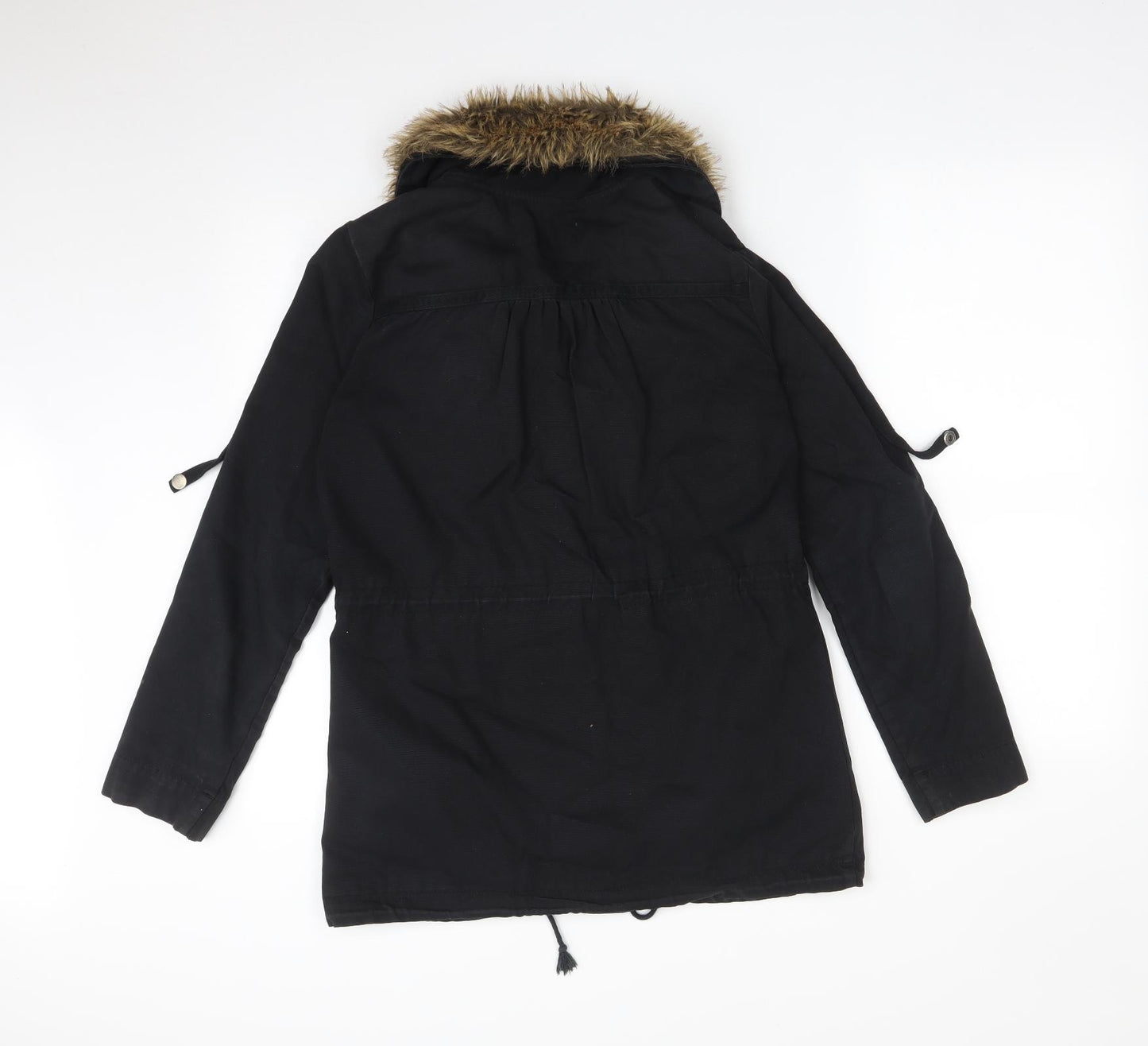 Ecote Womens Black   Parka Coat Size S