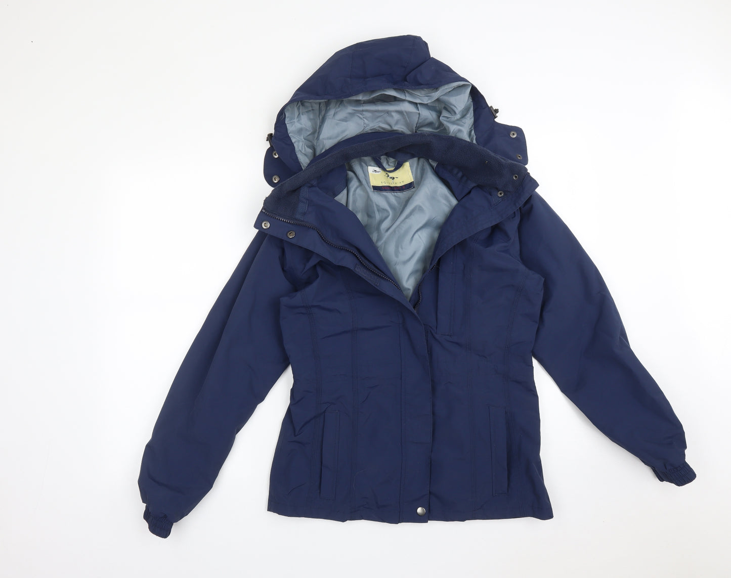 Crane Womens Blue   Overcoat Coat Size S
