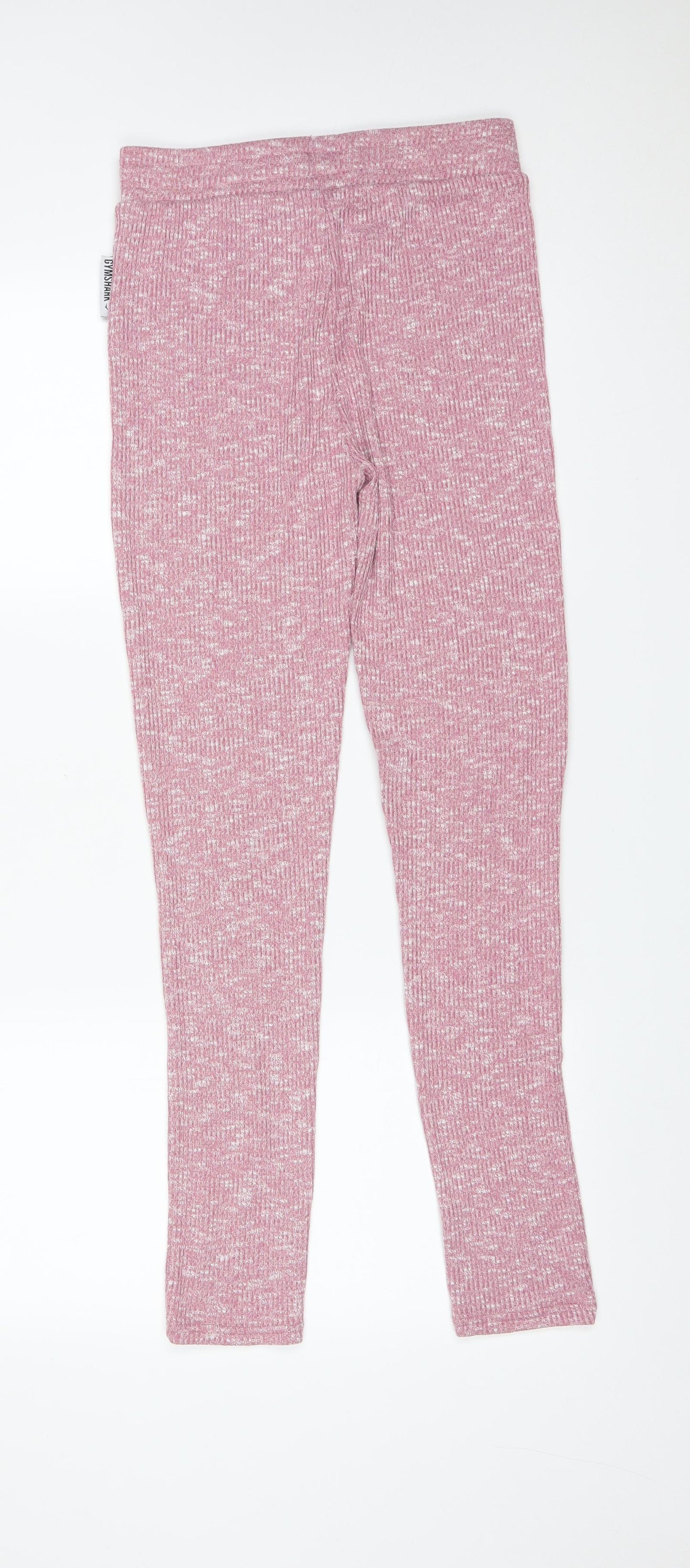 Gymshark Womens Pink Striped  Jogger Trousers Size S L28 in