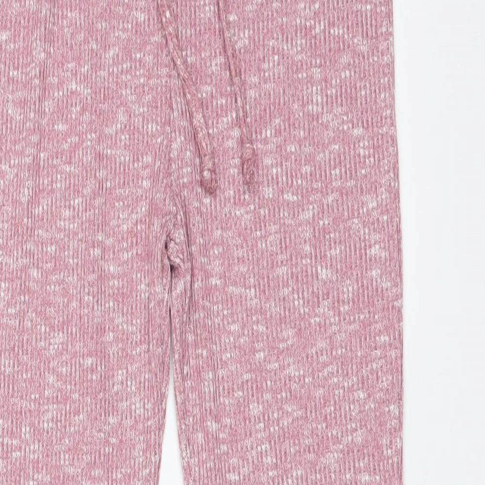 Gymshark Womens Pink Striped  Jogger Trousers Size S L28 in
