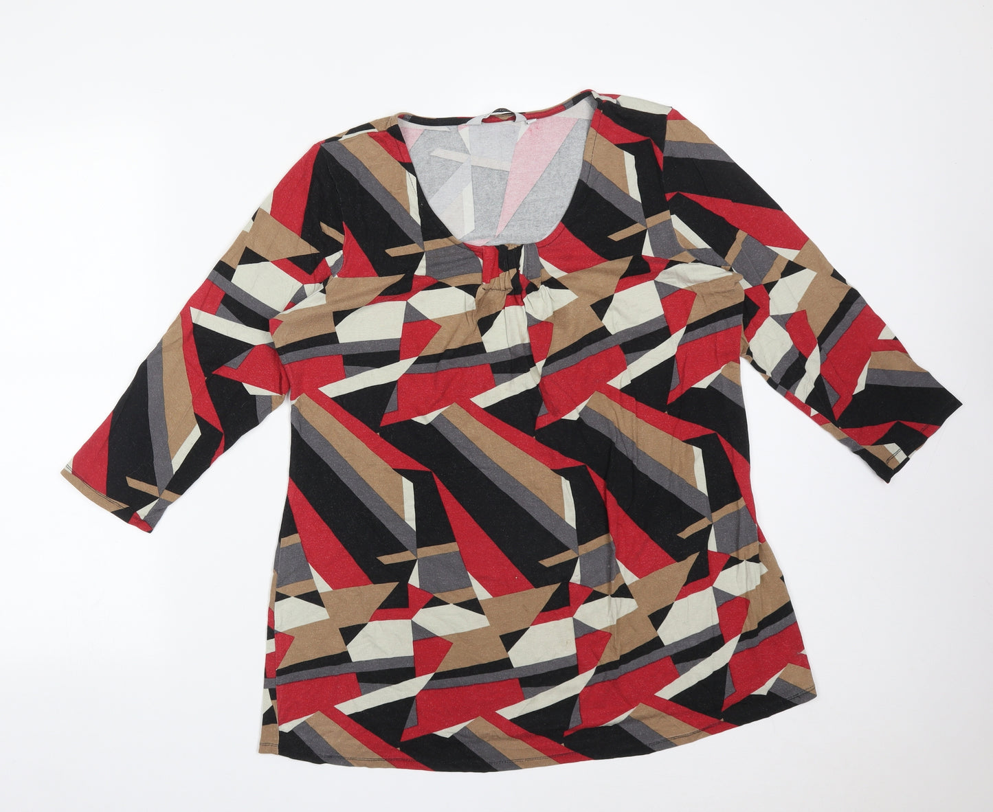 PREVIEW Womens Multicoloured Geometric  Basic T-Shirt Size 14