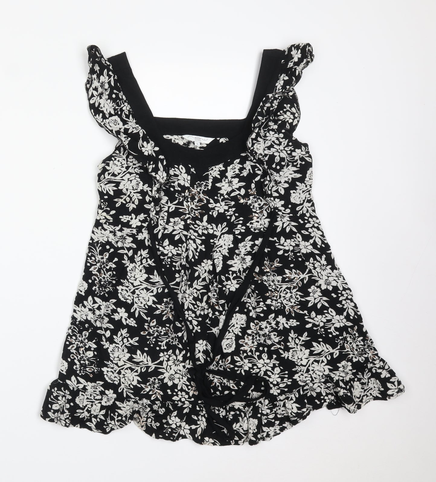 New Look Womens Multicoloured Floral  Basic T-Shirt Size 8