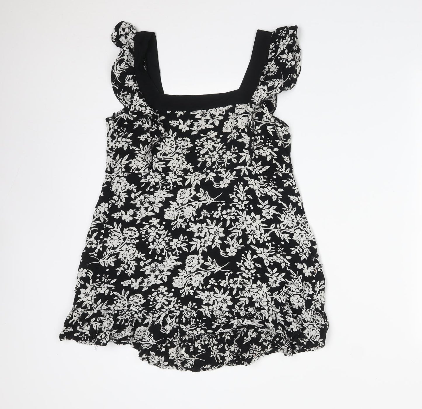 New Look Womens Multicoloured Floral  Basic T-Shirt Size 8